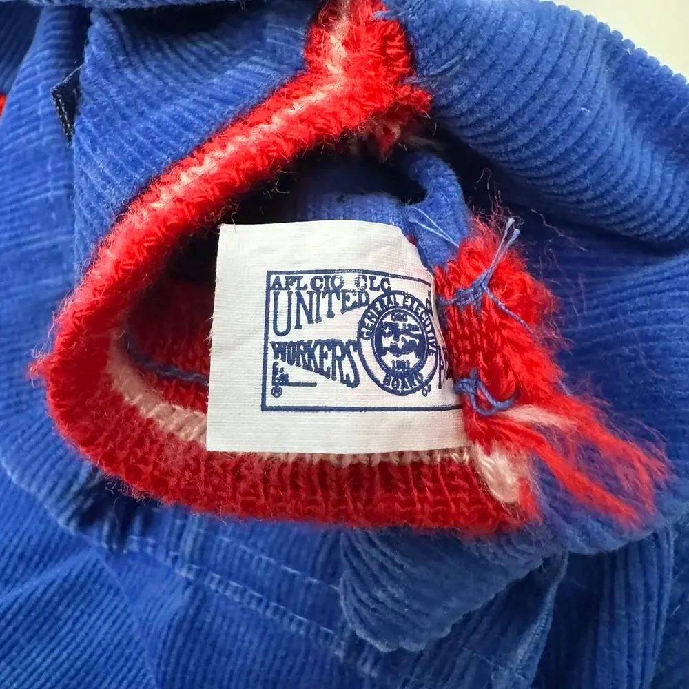 Vintage 70s OshKosh B’Gosh Vestbak Blue Corduroy Overalls 4T Union Made USA
